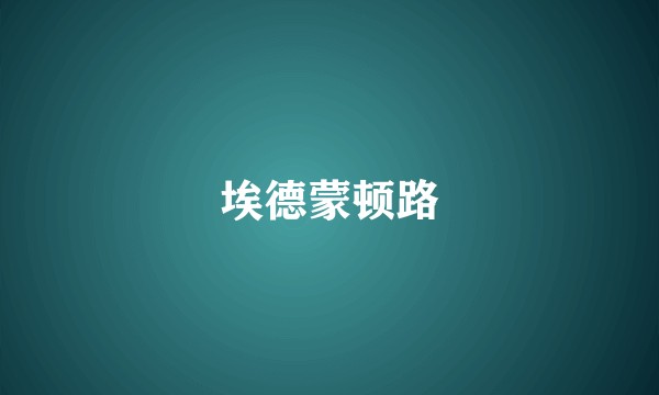 埃德蒙顿路