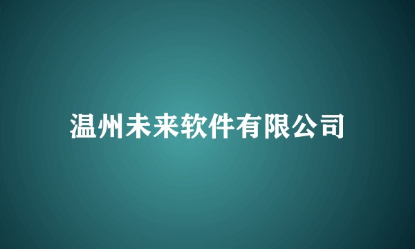 温州未来软件有限公司