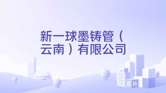 新一球墨铸管（云南）有限公司