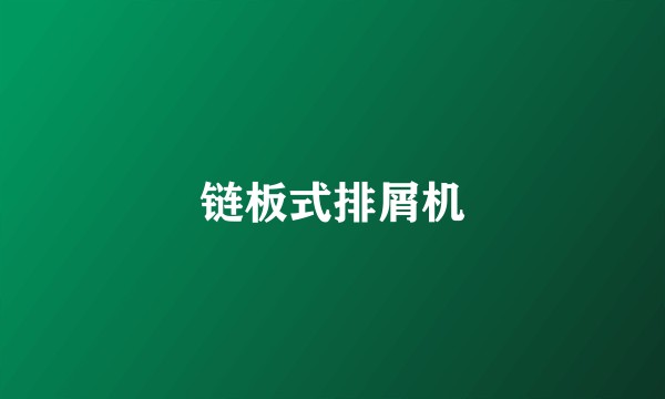链板式排屑机