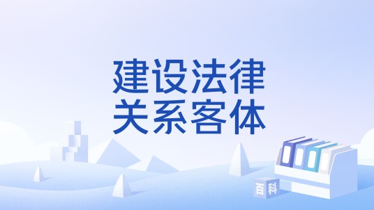 建设法律关系客体