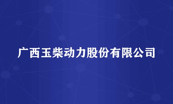 广西玉柴动力股份有限公司