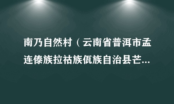 南乃自然村（云南省普洱市孟连傣族拉祜族佤族自治县芒信镇海东行政村辖自然村）