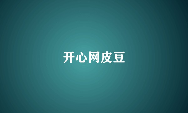 开心网皮豆