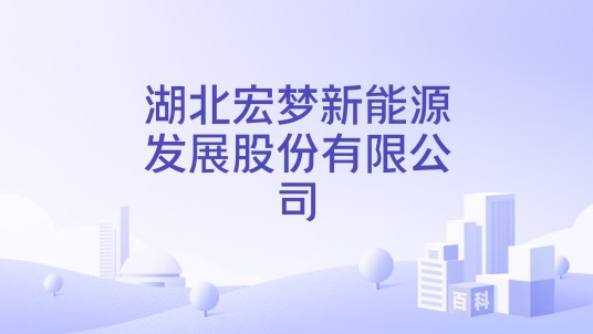 湖北宏梦新能源发展股份有限公司