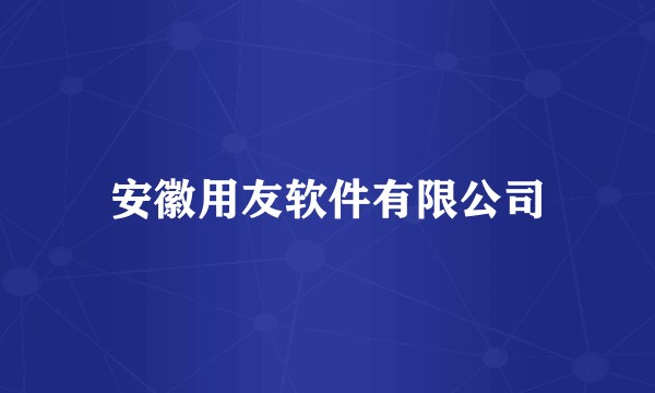 安徽用友软件有限公司