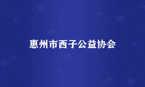 惠州市西子公益协会
