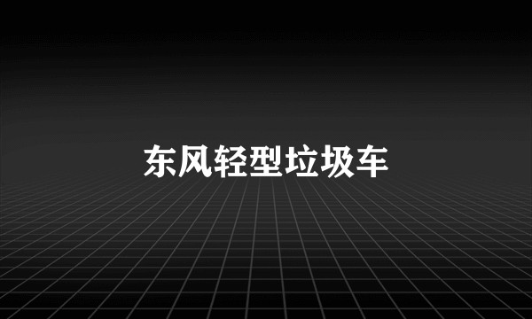 东风轻型垃圾车