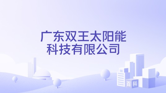 广东双王太阳能科技有限公司