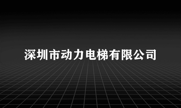 深圳市动力电梯有限公司