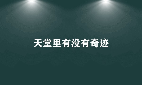 天堂里有没有奇迹