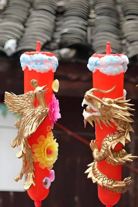 龙凤花烛（传统手工艺蜡烛）