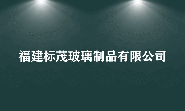 福建标茂玻璃制品有限公司