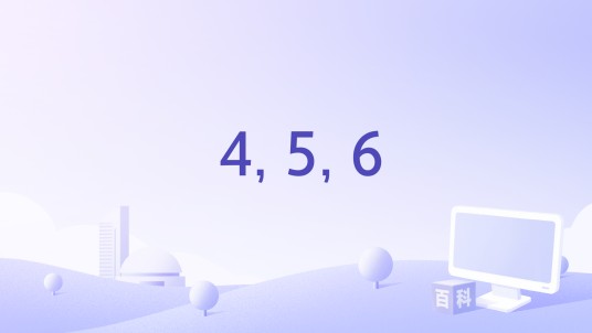 4, 5, 6