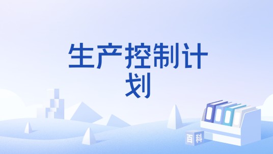 生产控制计划