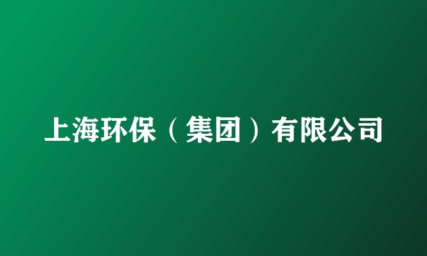 上海环保（集团）有限公司