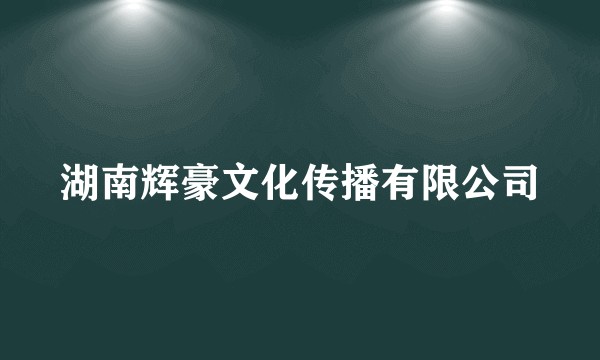 湖南辉豪文化传播有限公司
