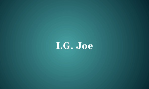 I.G. Joe