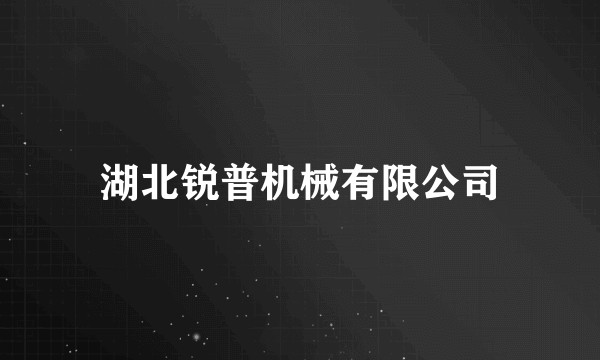 湖北锐普机械有限公司