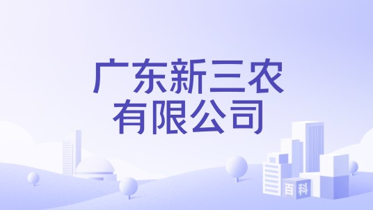 广东新三农有限公司