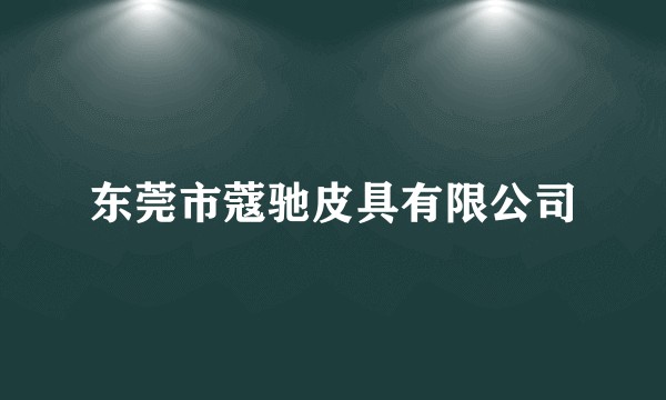 东莞市蔻驰皮具有限公司