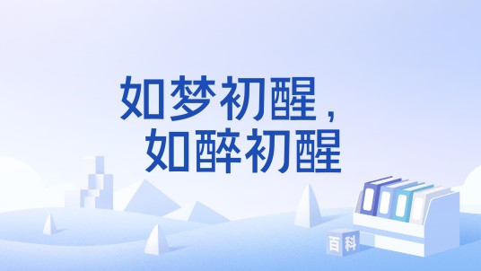 如梦初醒,如醉初醒