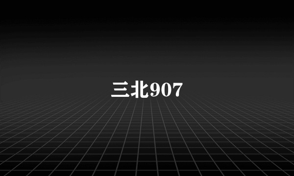 三北907