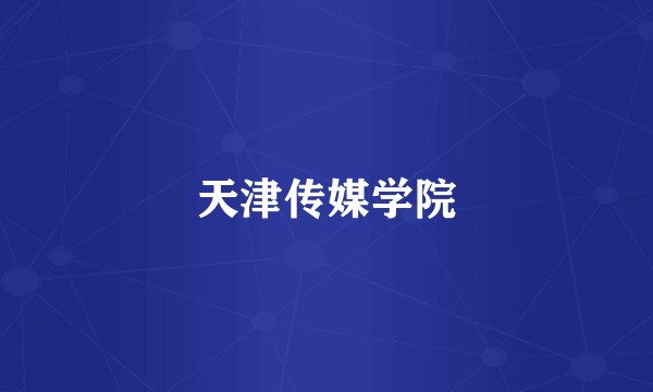 天津传媒学院