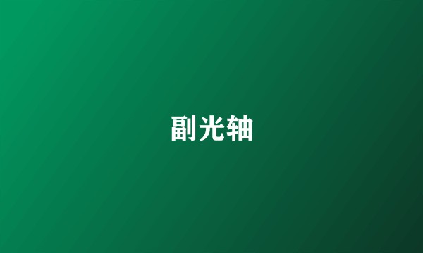 副光轴
