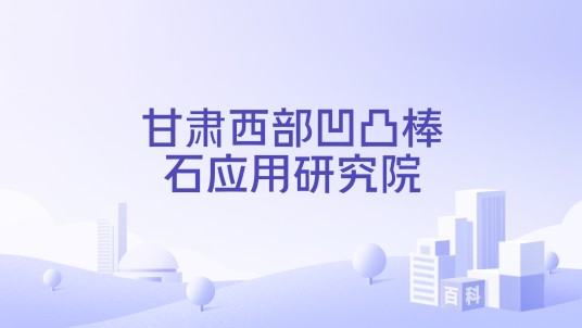 甘肃西部凹凸棒石应用研究院