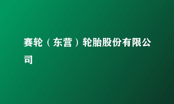 赛轮（东营）轮胎股份有限公司