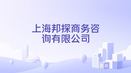 上海邦探商务咨询有限公司