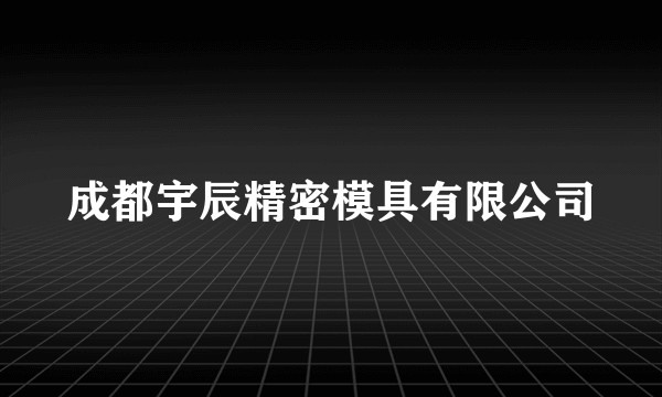 成都宇辰精密模具有限公司
