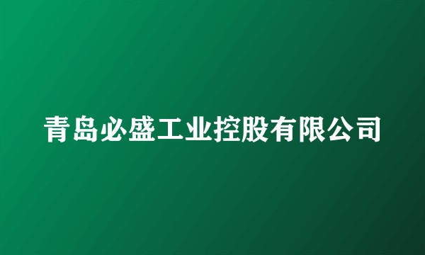 青岛必盛工业控股有限公司