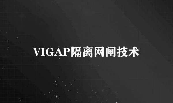 VIGAP隔离网闸技术