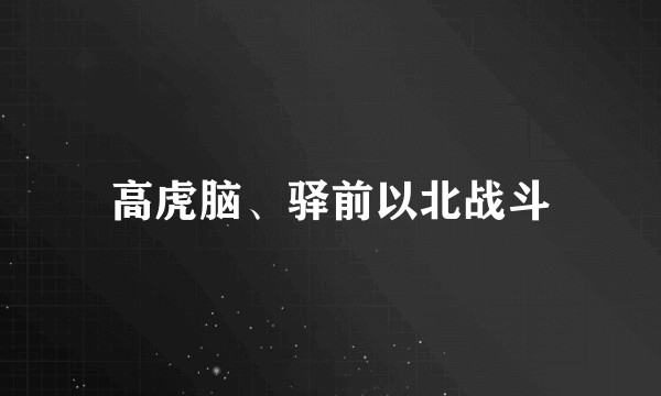 高虎脑、驿前以北战斗