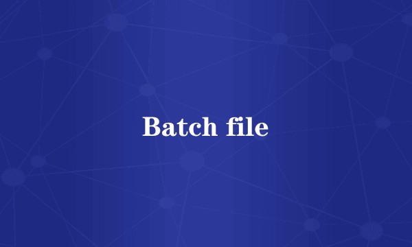 Batch file