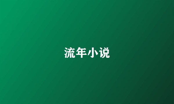 流年小说