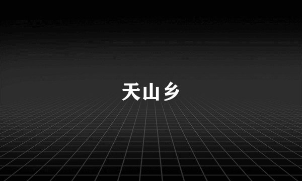 天山乡