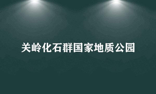 关岭化石群国家地质公园
