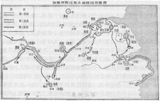 孙策平江东之战