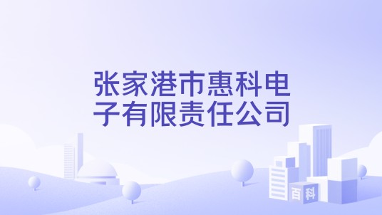 张家港市惠科电子有限责任公司