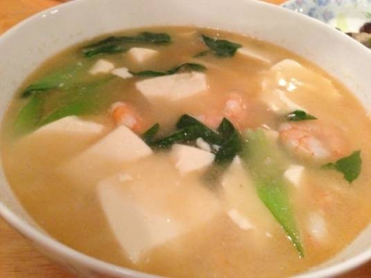 虾仁豆腐汤