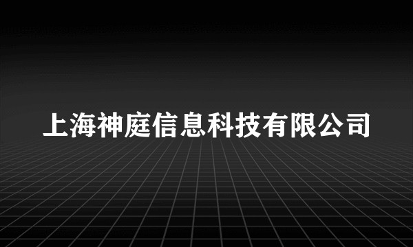 上海神庭信息科技有限公司