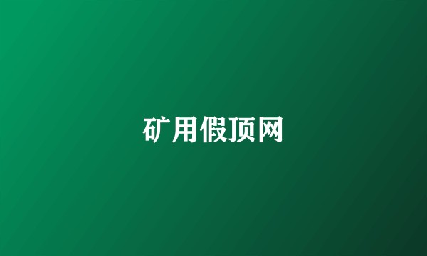 矿用假顶网