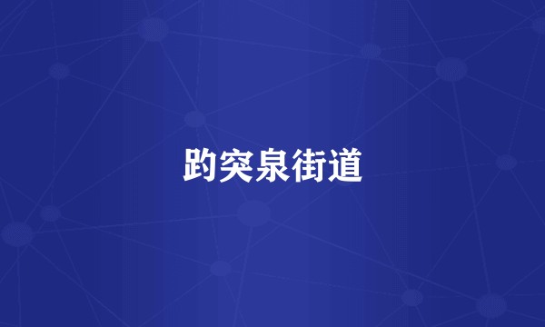 趵突泉街道