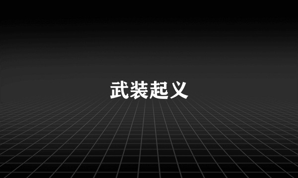 武装起义