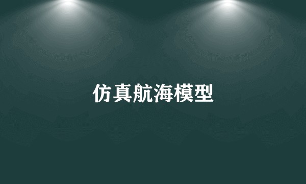 仿真航海模型