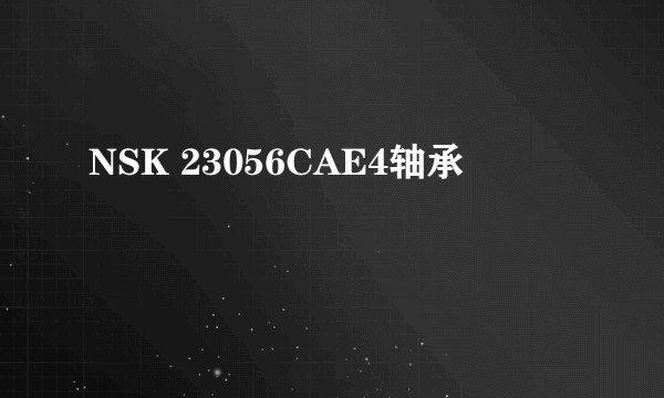 NSK 23056CAE4轴承