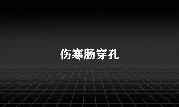 伤寒肠穿孔